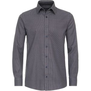 CASA MODA Sport comfort fit overhemd, flanel, bruin dessin