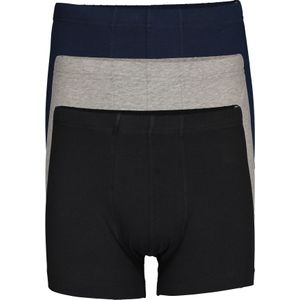 SCHIESSER 95/5 Essentials shorts (3-pack), zwart, blauw en grijs -  Maat: 3XL