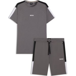 BOSS Balance Short Set, heren lounge set, donkergrijs