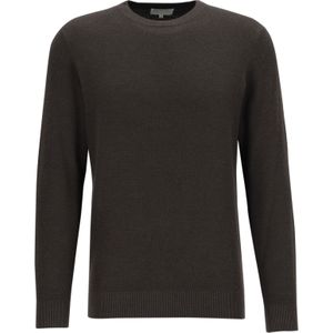 Michaelis - Heren Trui - Bruin - Slim Fit - Katoenmengsel