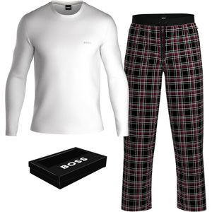 BOSS Long Set, heren lounge set, donkerrood