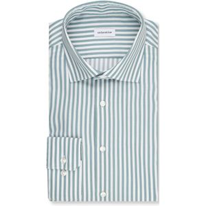 Overhemden - Sage Green - 100% Katoen - Slim Fit - Kentkraag