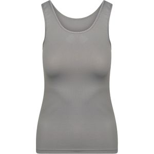 RJ Bodywear Pure Color dames top (1-pack), hemdje met brede banden, midden grijs
