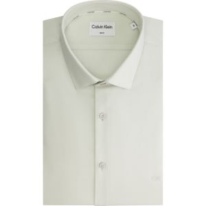 Calvin Klein slim fit overhemd, Non Iron Tonal Dobby Slim Shirt, groen 45