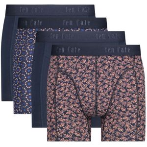 TEN CATE Basics men shorts (4-pack), heren boxers normale lengte, grafisch dessin -  Maat: L