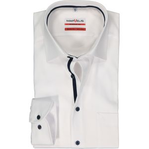 MARVELIS modern fit overhemd, twill, wit 47