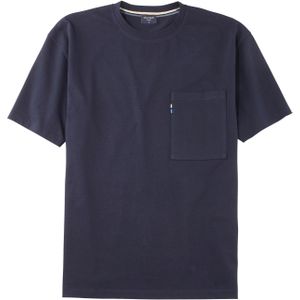 OLYMP Casual modern fit T-shirt, marineblauw -  Maat: L