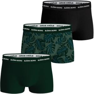 Bjorn Borg Cotton Stretch trunks, heren boxers korte pijp (3-pack), multicolor -  Maat: S