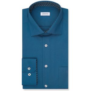 Seidensticker - 845546 - Chemise - Groen - Manches Longues - Coupe Droite