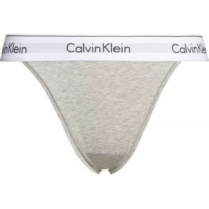 Calvin Klein dames high leg tanga (1-pack), tanga slip, grijs -  Maat: XS