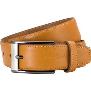 PIERRE CARDIN leren heren riem, okergeel