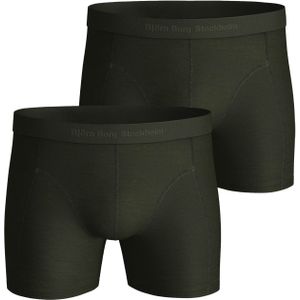 Bjorn Borg Lyocell boxers, heren boxers normale lengte (2-pack), donkergroen -  Maat: XXL