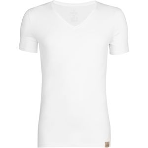 RJ Bodywear The Good Life Madrid T-shirt (2-pack), heren T-shirt diepe V-hals, wit -  Maat: L