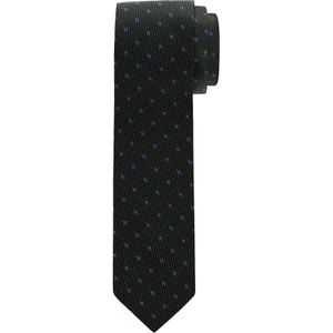 OLYMP smalle stropdas, groen dessin -  Maat: One size