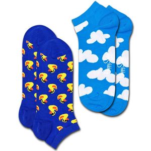 Happy Socks Rubber Dock Low Sock (2-pack), unisex sokken - Unisex - Maat: 41-46