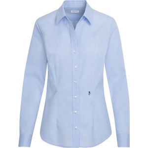 Seidensticker dames blouse slim fit, lichtblauw -  Maat: 46