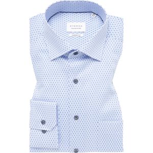 ETERNA comfort fit overhemd, twill, lichtblauw dessin 47