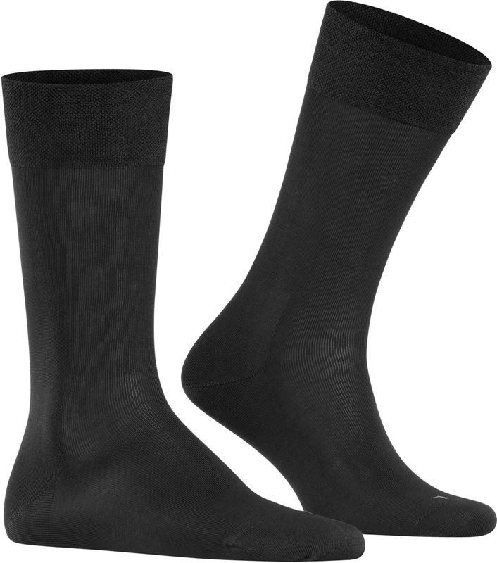 FALKE Sensitive Malaga herensokken, zwart (black)