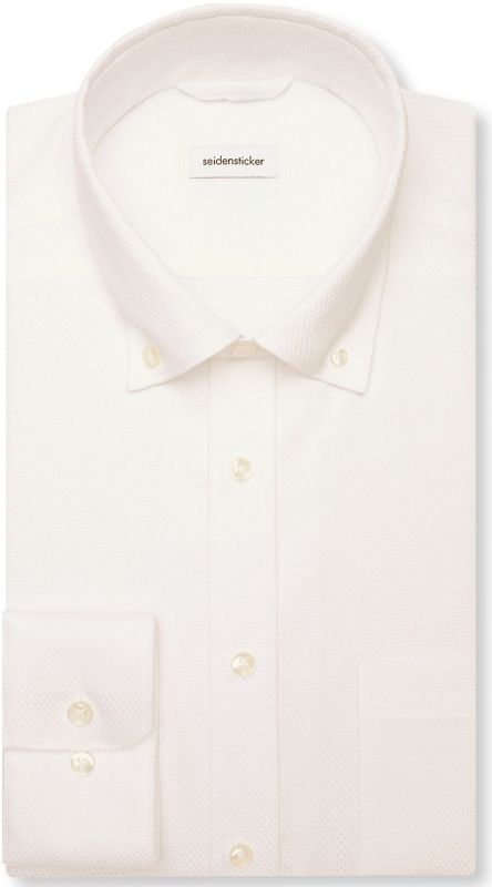 Seidensticker - Chemise - Wit - 100% Katoen - Regular Fit