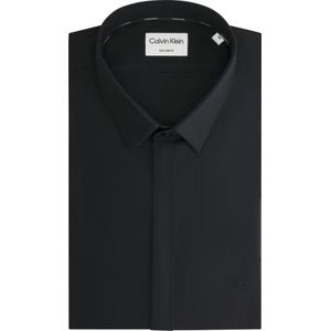 Calvin Klein slim fit overhemd, Poplin Hp Extra Slim Shirt, zwart 40