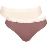 Sloggi - GO Ribbed R Tai - Slip - Zwart - Biologisch Katoen