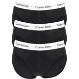 Calvin Klein hipster brief (3-pack), heren slips, zwart met witte band -  Maat: L