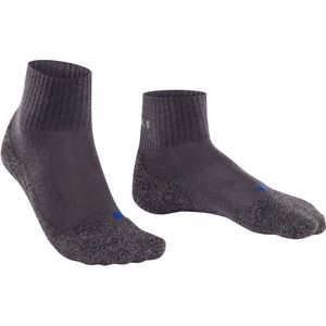 FALKE TK2 Explore Cool Short heren trekking sokken kort, asfalt grijs (asphalt melangeange)