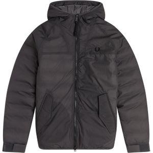 Fred Perry Insulated Hooded Jacket J2572, heren winterjas, grijs -  Maat: L