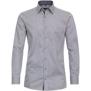 CASA MODA comfort fit overhemd, dobby, blauw gestreept