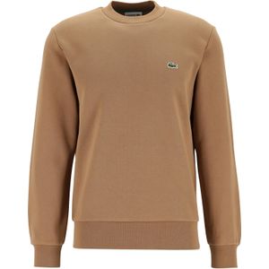 Lacoste heren sweatshirt, lichtbruin, Cookie