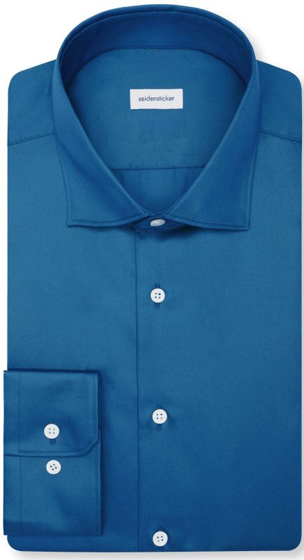 Seidensticker shaped fit overhemd, popeline, groen