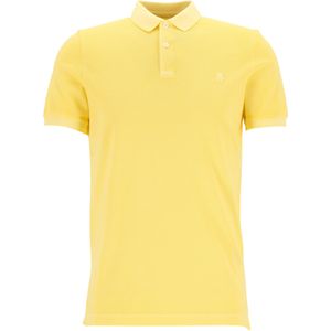 Marc O'Polo shaped fit polo, heren poloshirt, geel -  Maat: L