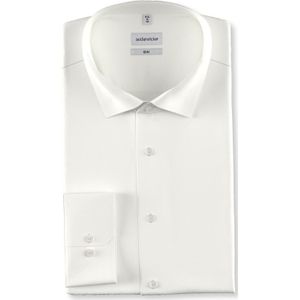 Seidensticker Slim Fit Overhemd Ecru