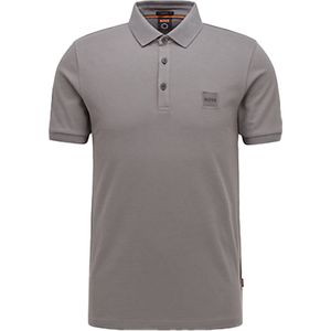 BOSS Pasenger slim fit heren polo, pique, donkergrijs -  Maat: XL