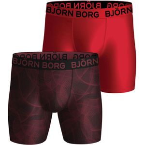 Bjorn Borg Performance boxers, microfiber heren boxers lange pijpen (2-pack), multicolor