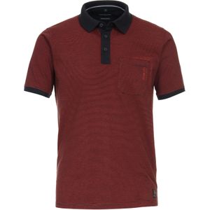 CASA MODA comfort fit heren polo, oranje -  Maat: 4XL