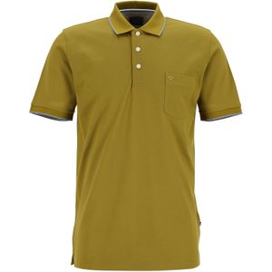 OLYMP Polo Casual, modern fit polo, olijfgroen -  Maat: S