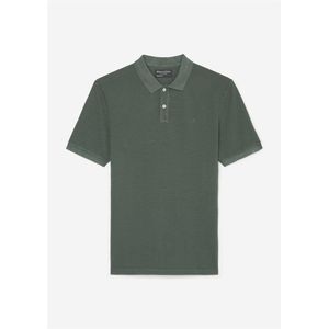 Marc O'Polo shaped fit polo, heren poloshirt, grijsgroen
