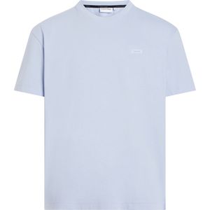 Calvin Klein Stretch Slim Fit T-shirt, heren T-shirt korte mouw O-hals, blauw -  Maat: M