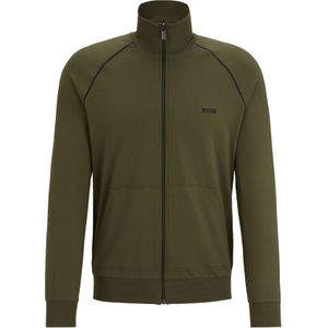 BOSS Mix&Match Jacket, heren lounge vest, donkergroen