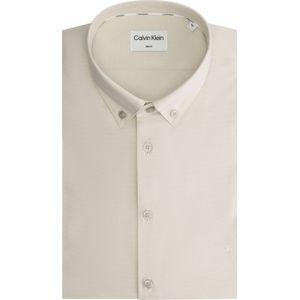 Calvin Klein slim fit overhemd, Chambray Solid Slim Shirt, beige 43
