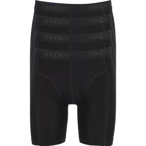 TEN CATE Basics men bamboo viscose long shorts (4-pack), heren boxers lange pijpen, zwart -  Maat: M