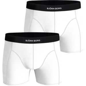 Bjorn Borg Lyocell boxers, heren boxers normale lengte (2-pack), wit, wit