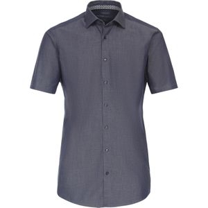 VENTI modern fit overhemd, korte mouw, twill, blauw 46