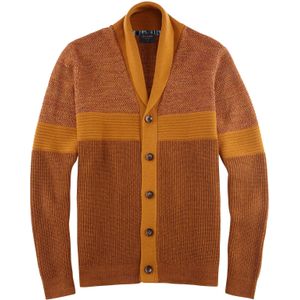 OLYMP Casual modern fit vest wol- met katoenmengsel, barolo