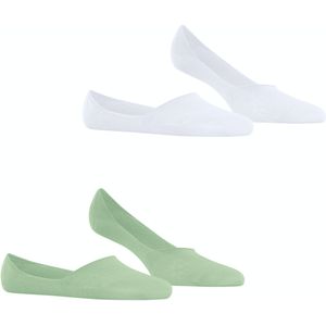 Burlington Everyday 2-Pack dames invisible sokken, groen (quiet green) -  Maat: 37-38