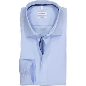 Seidensticker - Regular Fit - Overhemd - Lichtblauw - 100% Katoen