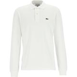 Lacoste Classic Fit polo lange mouw, wit -  Maat: L