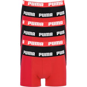 Puma Basic Boxer heren (6-pack), rood en zwart -  Maat: XXL