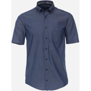 CASA MODA Sport casual fit overhemd, korte mouw, twill, blauw 53/54